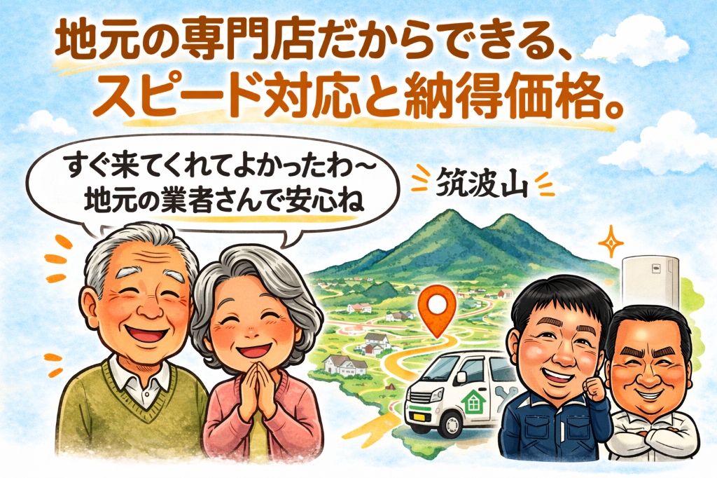 地元の専門店だからできる、スピード対応と納得価格